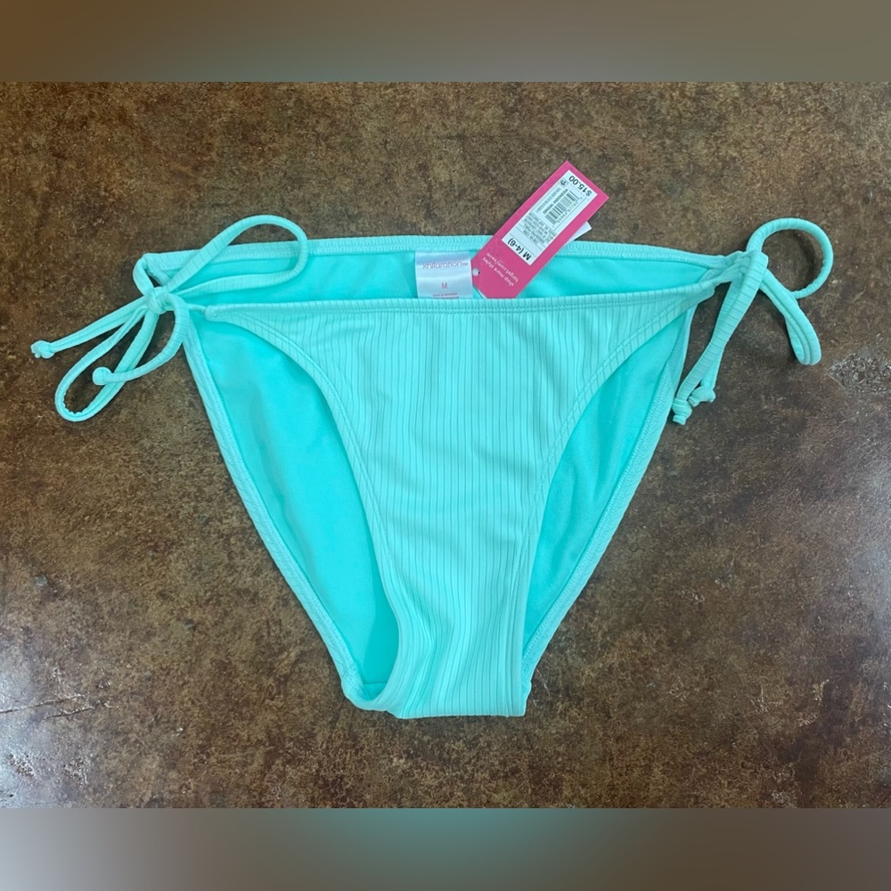 Mint green bikini bottom size medium